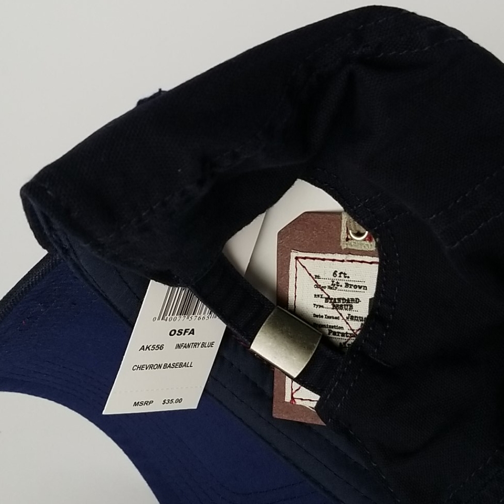 A. KURTZ Infantry Blue Chevron Baseball Cap OSFA - Picture 6 of 16